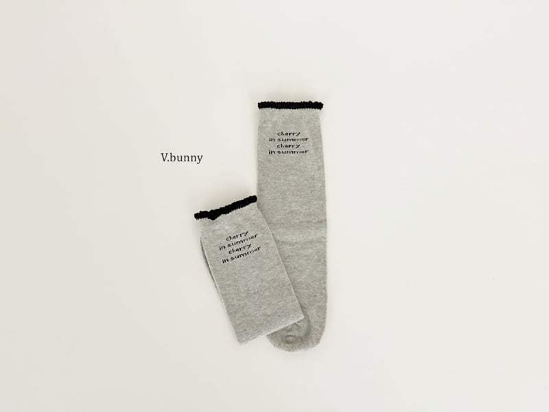V Bunny - Korean Children Fashion - #childrensboutique - Dot Wave Socks Set - 10