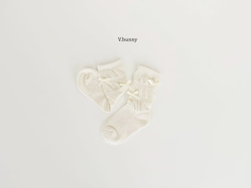 V Bunny - Korean Children Fashion - #designkidswear - Shirring Socks Set - 8
