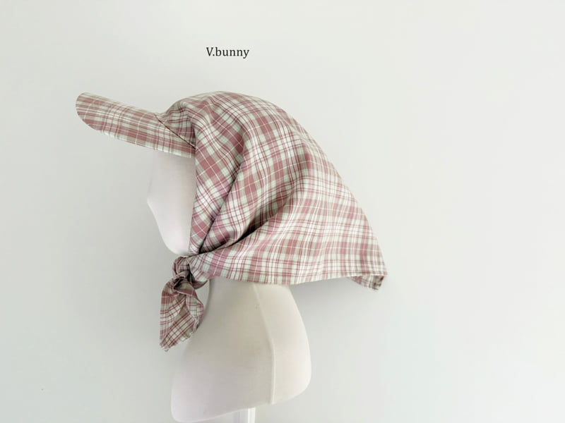 V Bunny - Korean Children Fashion - #designkidswear - Check Bandana Cap - 7