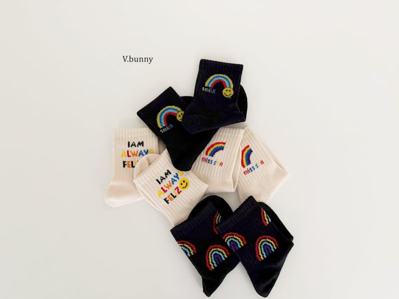 V Bunny - Korean Children Fashion - #childrensboutique - Always Socks Set - 4