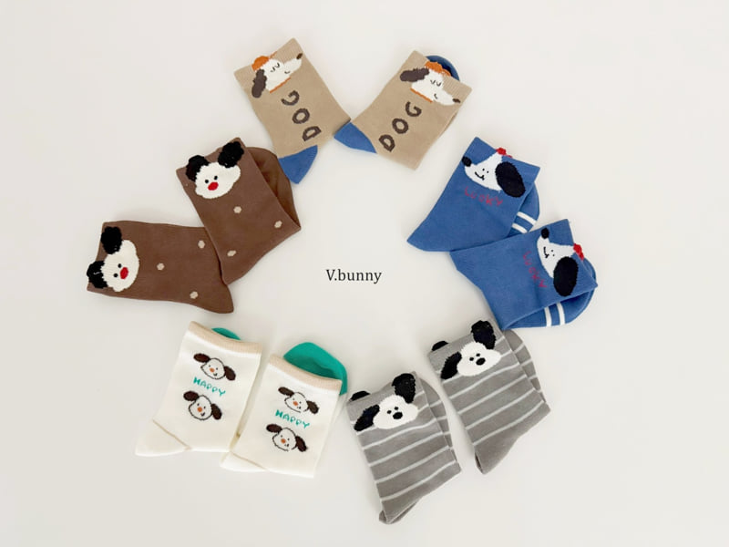 V Bunny - Korean Children Fashion - #designkidswear - Dogo Socks Set - 10