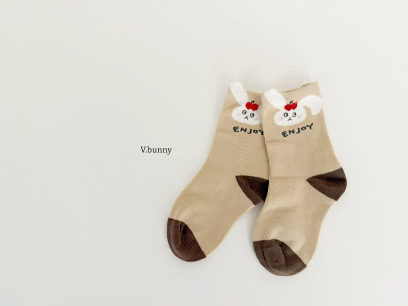 V Bunny - Korean Children Fashion - #designkidswear - Bunnies Socks Set - 8