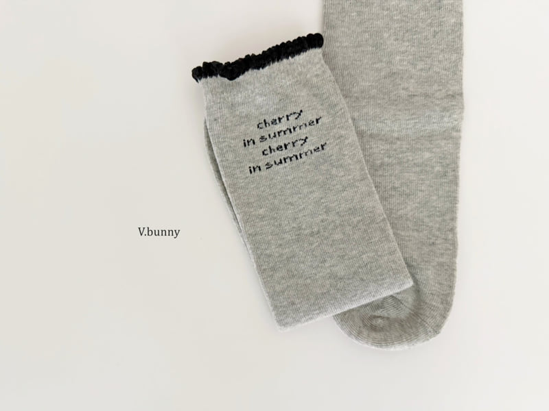 V Bunny - Korean Children Fashion - #designkidswear - Dot Wave Socks Set - 11