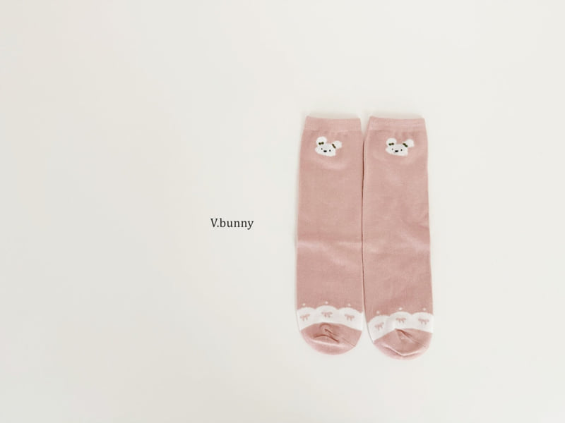 V Bunny - Korean Children Fashion - #designkidswear - Striped Bunny Socks Set - 8