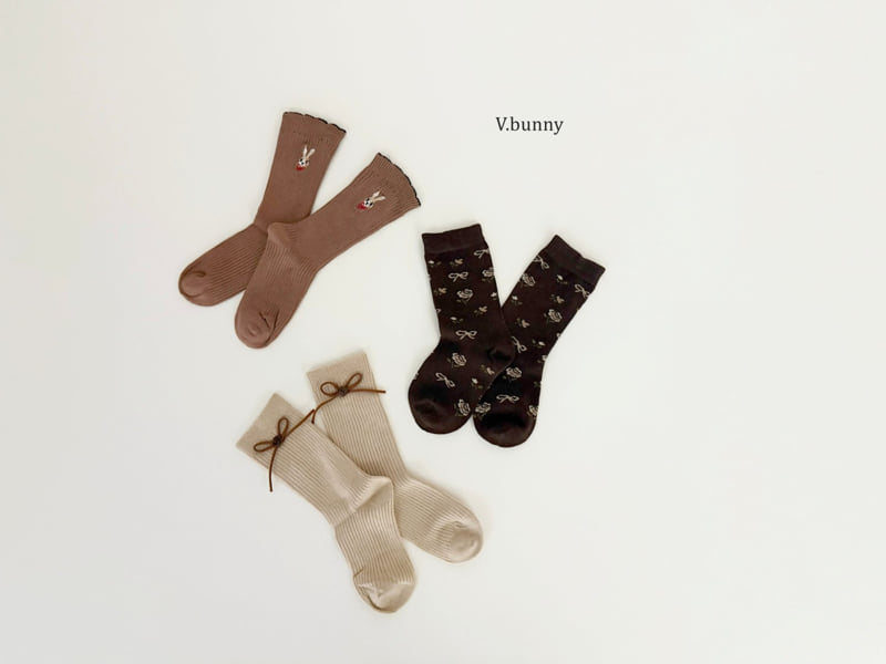 V Bunny - Korean Children Fashion - #discoveringself - Alice Socks Set - 11
