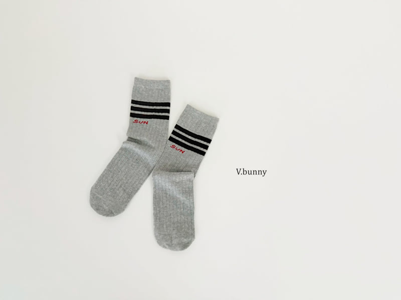 V Bunny - Korean Children Fashion - #discoveringself - Sun Heart Socks Set - 10
