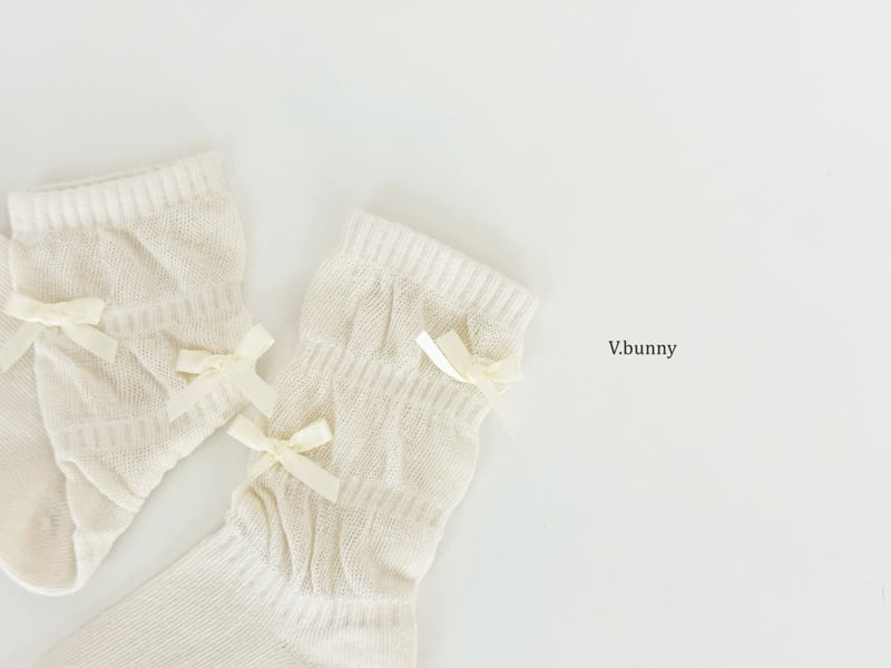 V Bunny - Korean Children Fashion - #discoveringself - Shirring Socks Set - 9