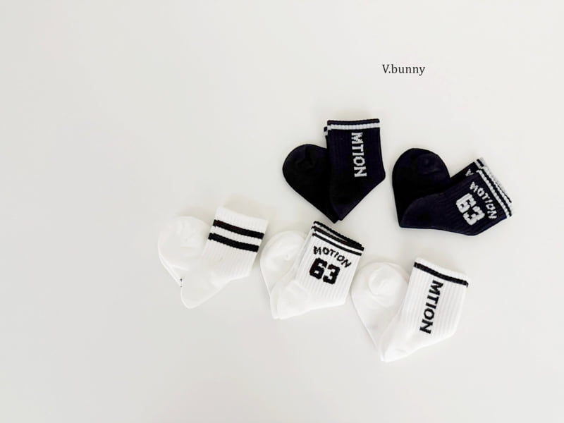 V Bunny - Korean Children Fashion - #discoveringself - 63 Socks Set - 3