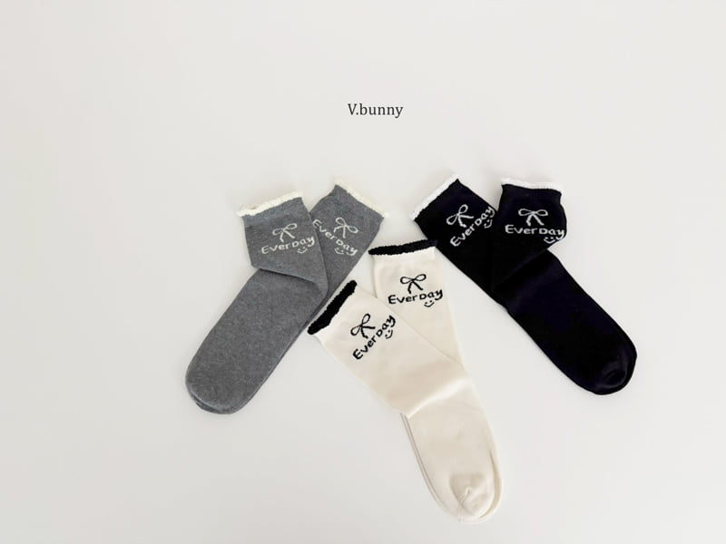 V Bunny - Korean Children Fashion - #discoveringself - Everyday Socks Set - 2