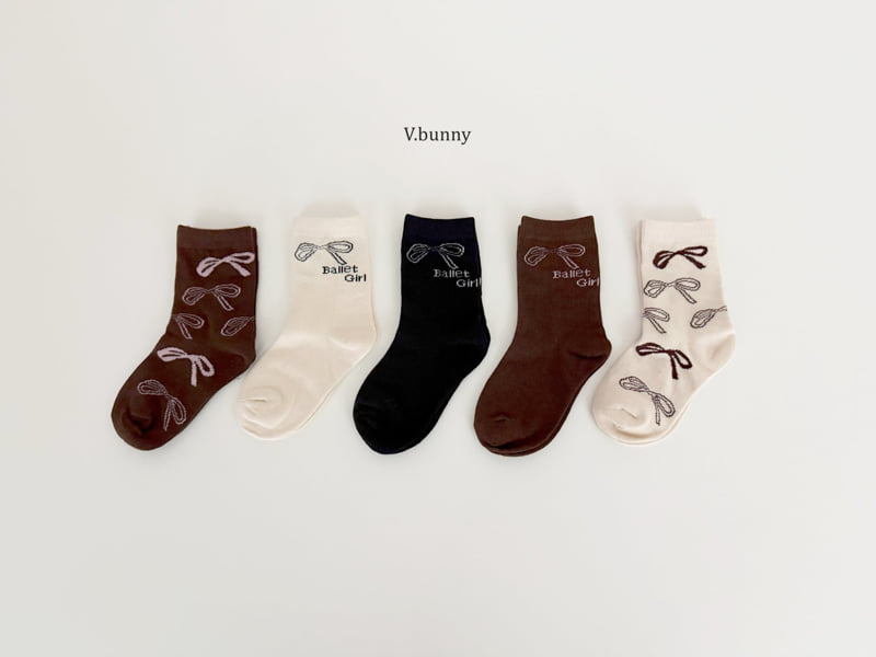 V Bunny - Korean Children Fashion - #discoveringself - Ballet Socks Set