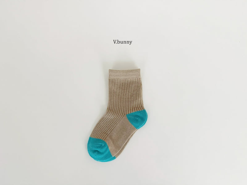 V Bunny - Korean Children Fashion - #discoveringself - Brown Socks Set - 7