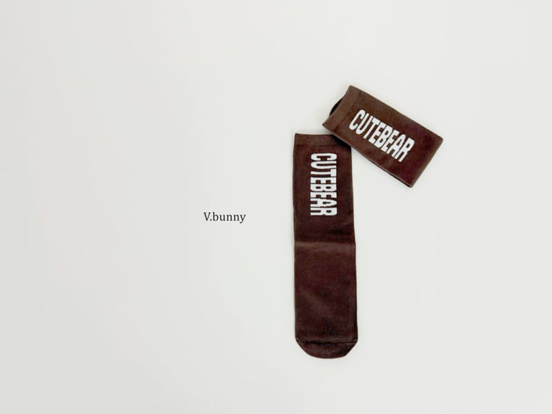 V Bunny - Korean Children Fashion - #discoveringself - Cute Bear Socks Set - 6