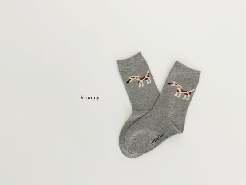 V Bunny - Korean Children Fashion - #designkidswear - Star Dog Socks Set - 4