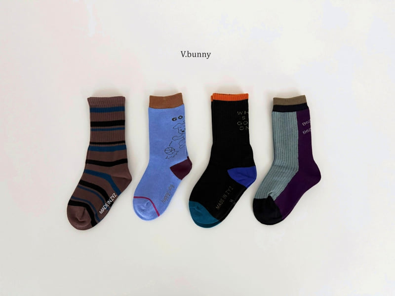 V Bunny - Korean Children Fashion - #discoveringself - Dribble Socks Set