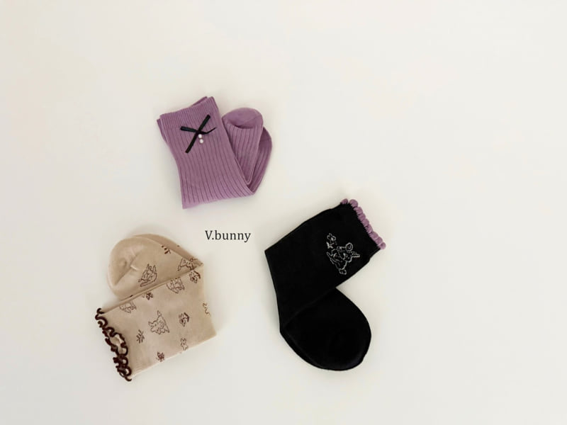 V Bunny - Korean Children Fashion - #discoveringself - Mountain Bunny Socks Set - 3