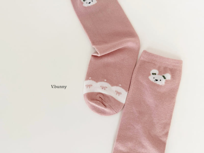 V Bunny - Korean Children Fashion - #discoveringself - Striped Bunny Socks Set - 9
