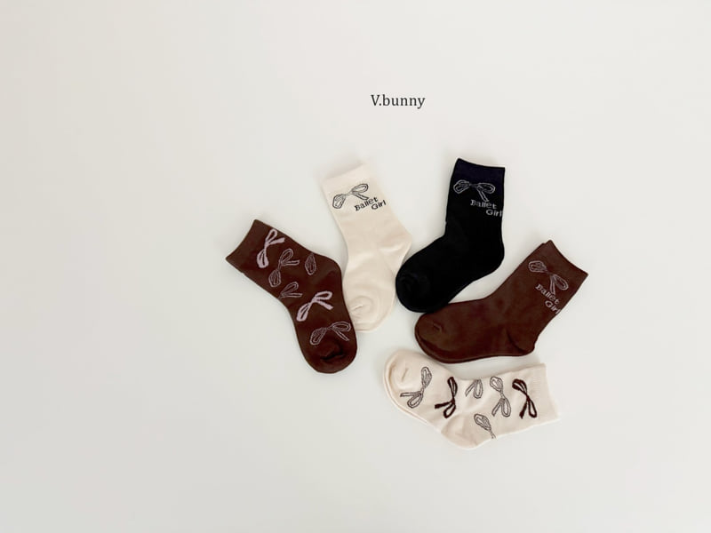 V Bunny - Korean Children Fashion - #fashionkids - Ballet Socks Set - 2