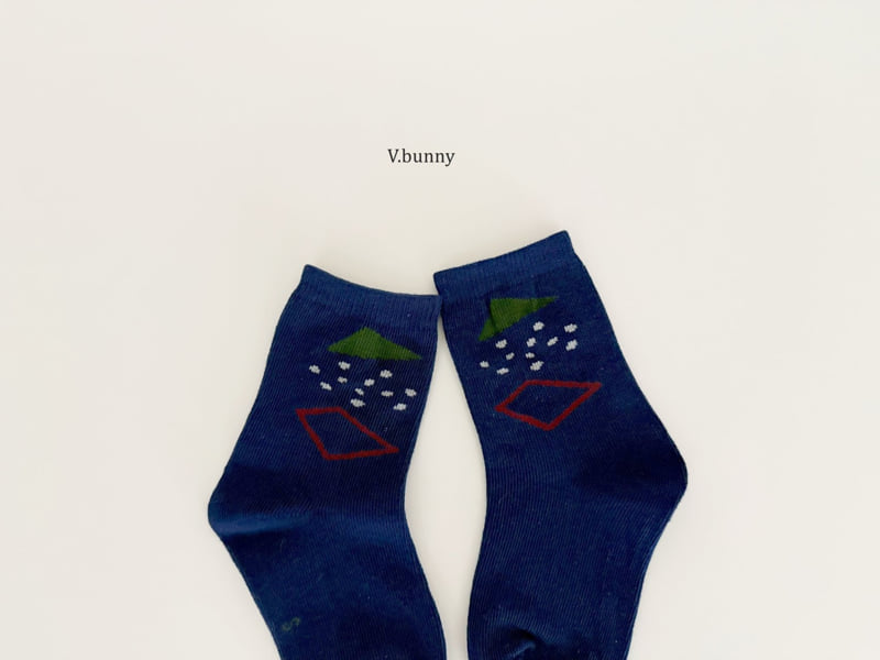 V Bunny - Korean Children Fashion - #fashionkids - Shape Socks Set - 7