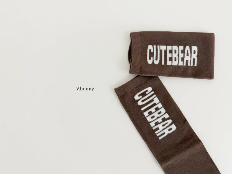 V Bunny - Korean Children Fashion - #fashionkids - Cute Bear Socks Set - 7