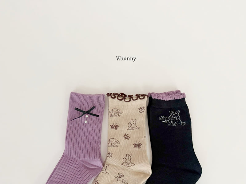 V Bunny - Korean Children Fashion - #discoveringself - Mountain Bunny Socks Set - 4