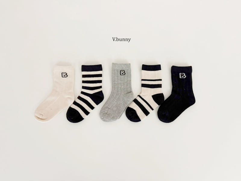V Bunny - Korean Children Fashion - #fashionkids - Big Big Socks Set