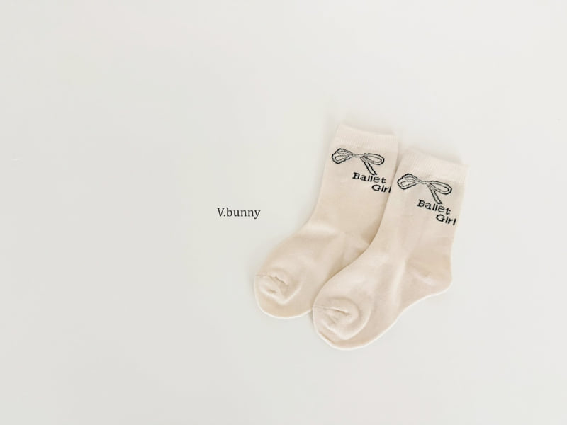 V Bunny - Korean Children Fashion - #kidsshorts - Ballet Socks Set - 3