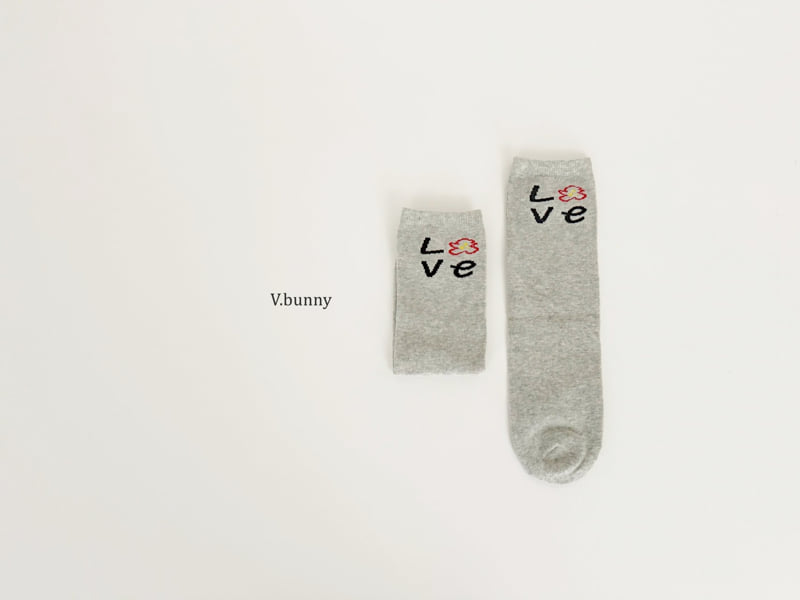 V Bunny - Korean Children Fashion - #fashionkids - Love Tulip Socks Set - 4