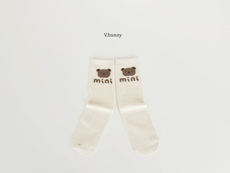 V Bunny - Korean Children Fashion - #kidsshorts - Cute Bear Socks Set - 8