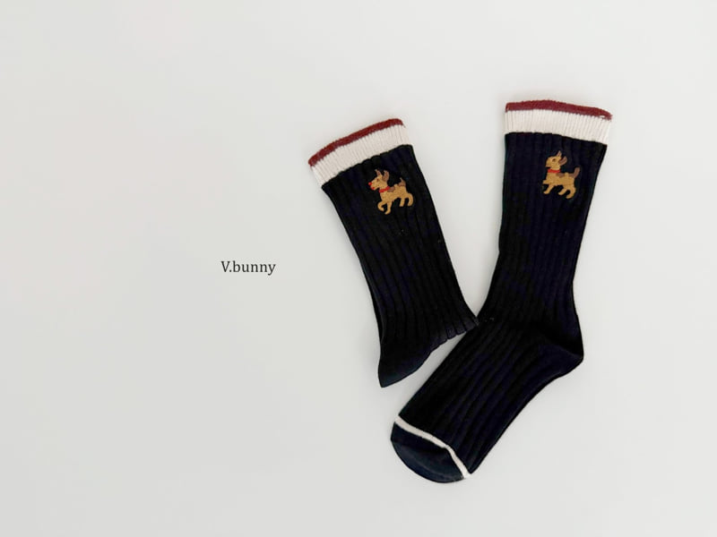 V Bunny - Korean Children Fashion - #kidsshorts - Star Dog Socks Set - 6