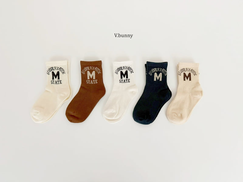 V Bunny - Korean Children Fashion - #kidsshorts - State Socks Set