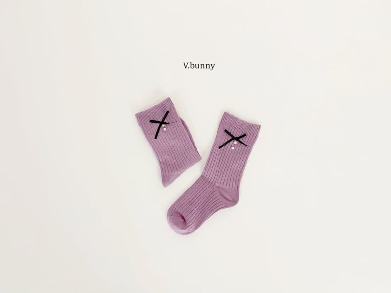 V Bunny - Korean Children Fashion - #kidsshorts - Mountain Bunny Socks Set - 5