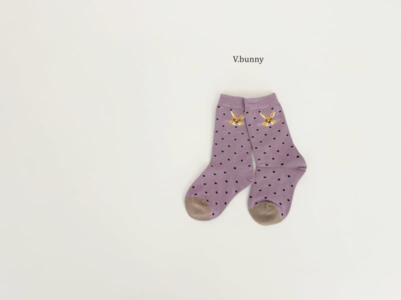 V Bunny - Korean Children Fashion - #fashionkids - Ribbon Socks Set - 4
