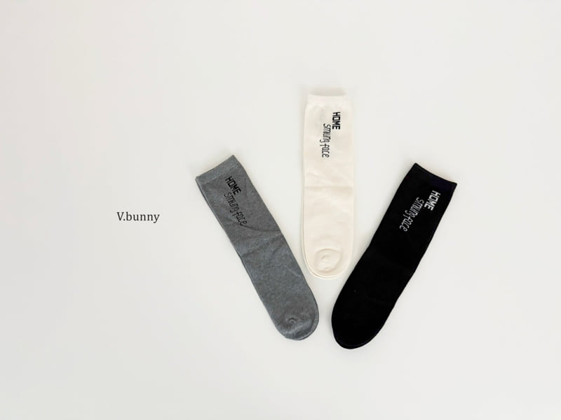 V Bunny - Korean Children Fashion - #kidsstore - Face Socks Set - 2
