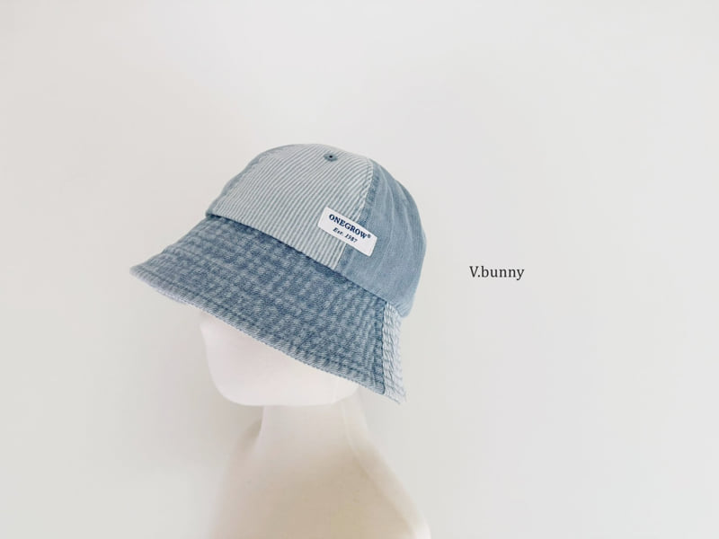 V Bunny - Korean Children Fashion - #kidsstore - Colorblock Denim Bucket Hat - 10