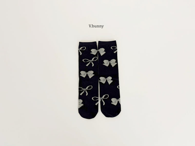 V Bunny - Korean Children Fashion - #kidsstore - Art Ribbon Socks Set - 8