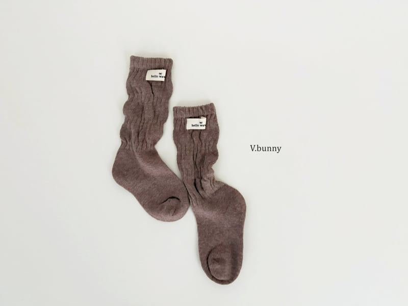 V Bunny - Korean Children Fashion - #kidsstore - Pleated Socks Set - 7
