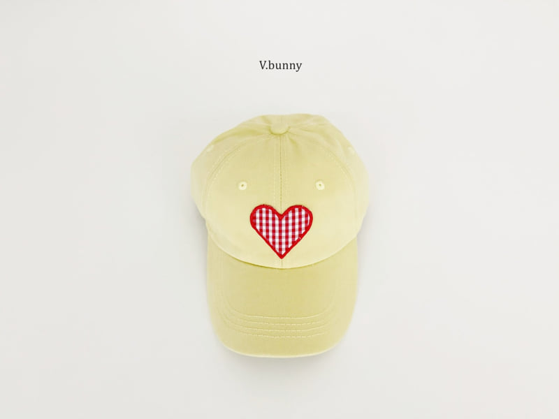 V Bunny - Korean Children Fashion - #kidsstore - Check Heart Cap - 8