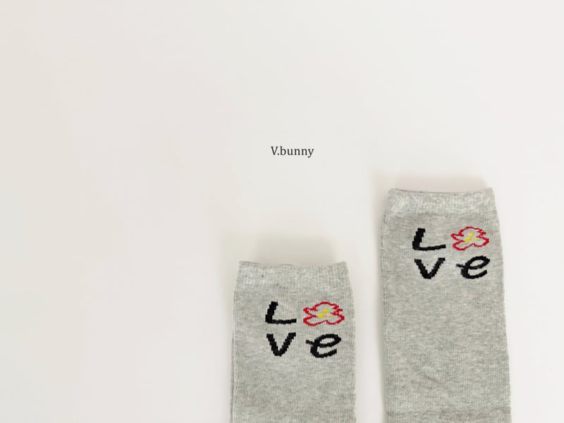 V Bunny - Korean Children Fashion - #kidsstore - Love Tulip Socks Set - 5