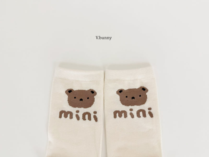 V Bunny - Korean Children Fashion - #kidsstore - Cute Bear Socks Set - 9