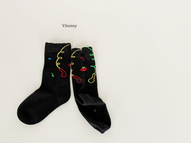 V Bunny - Korean Children Fashion - #kidsstore - Bread Socks Set - 6
