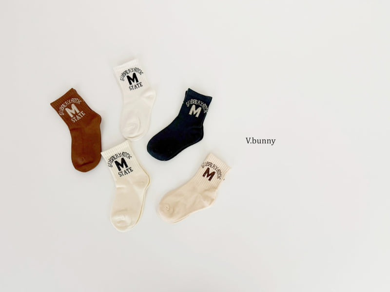 V Bunny - Korean Children Fashion - #kidsstore - State Socks Set - 2