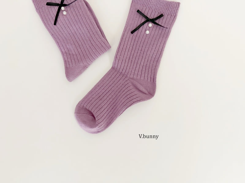 V Bunny - Korean Children Fashion - #kidsstore - Mountain Bunny Socks Set - 6