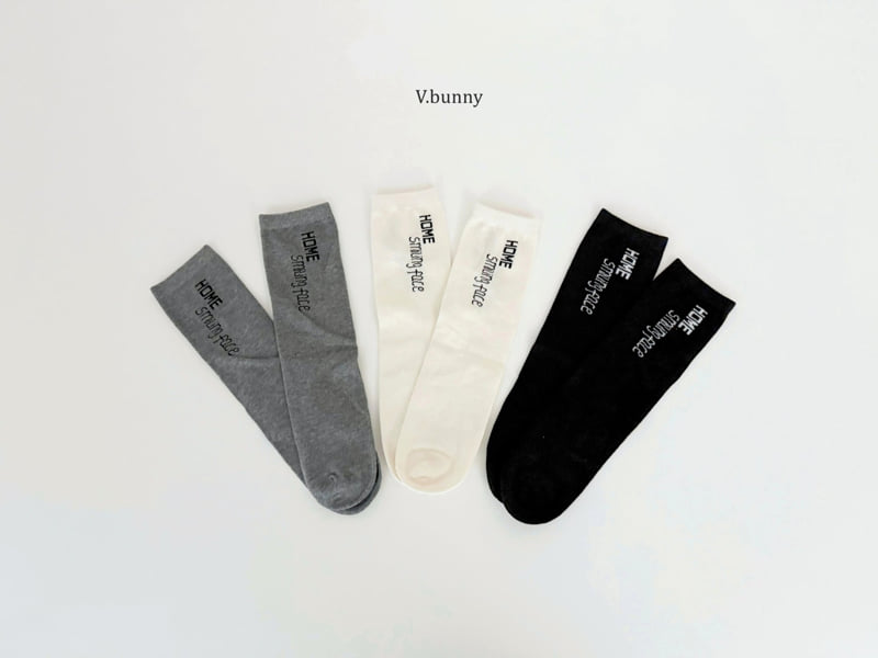 V Bunny - Korean Children Fashion - #kidzfashiontrend - Face Socks Set - 3