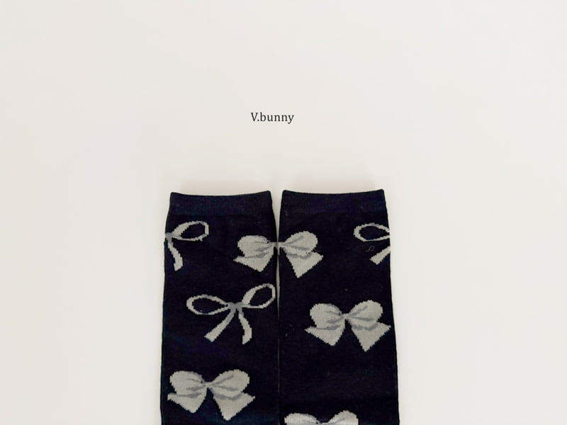 V Bunny - Korean Children Fashion - #kidzfashiontrend - Art Ribbon Socks Set - 9