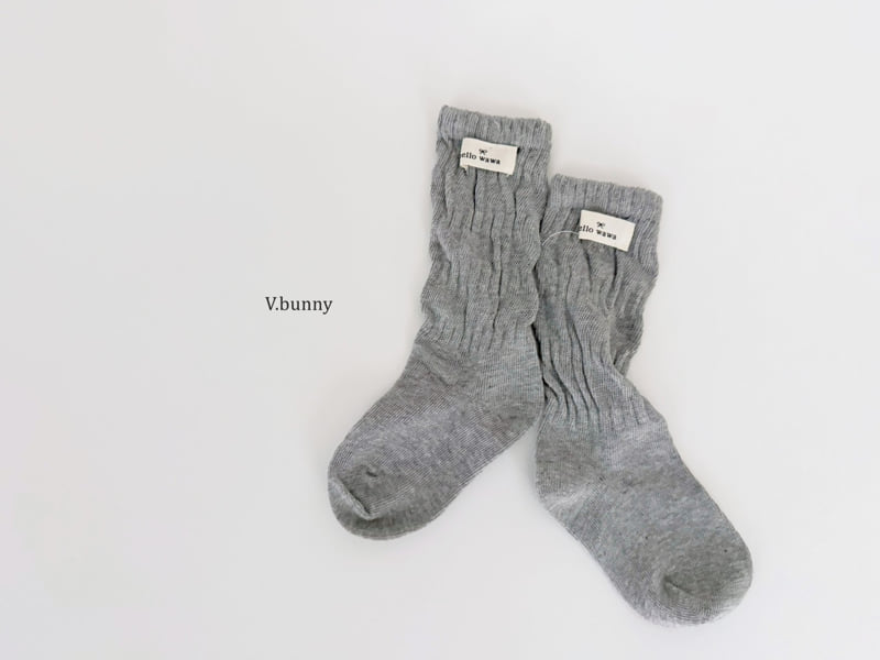V Bunny - Korean Children Fashion - #kidzfashiontrend - Pleated Socks Set - 8