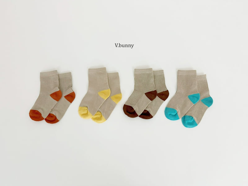 V Bunny - Korean Children Fashion - #kidzfashiontrend - Brown Socks Set - 11