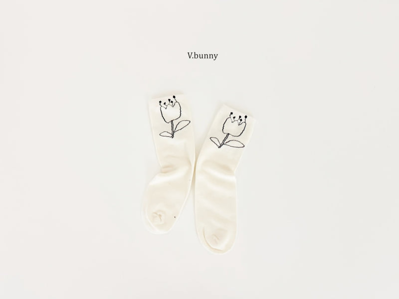 V Bunny - Korean Children Fashion - #kidzfashiontrend - Love Tulip Socks Set - 6