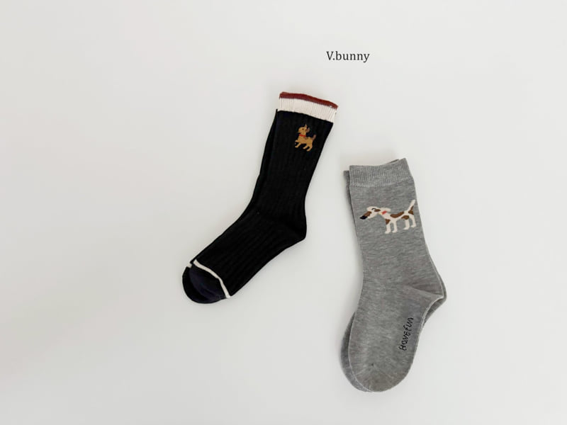 V Bunny - Korean Children Fashion - #kidzfashiontrend - Star Dog Socks Set - 8