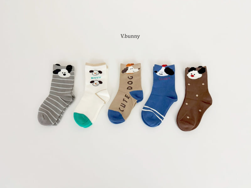 V Bunny - Korean Children Fashion - #kidzfashiontrend - Dogo Socks Set
