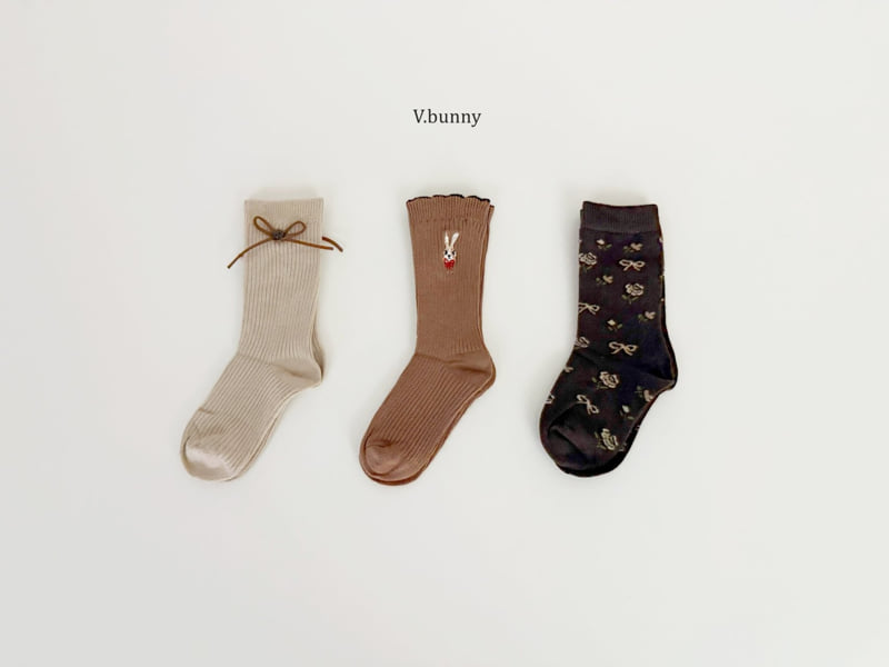 V Bunny - Korean Children Fashion - #littlefashionista - Alice Socks Set